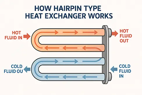Hairpin heat exchanger work