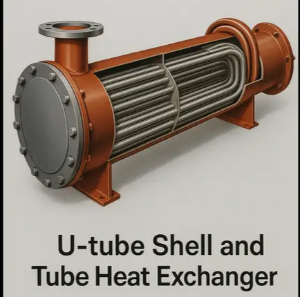 U-tube shell and tube heat exchanger